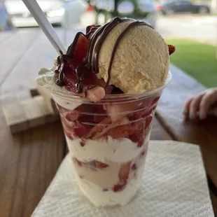 Strawberry Nutella con crema