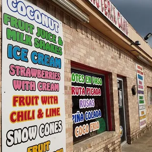 the front of a store