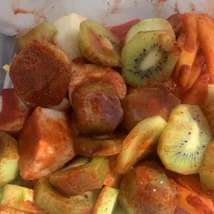 a variety of fruits and vegetables