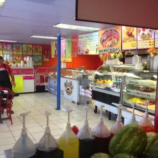 Fresh Fruit, Corn in a cup, Blue Bell Ice cream, Rusas, Chocolate Strawberries and much more!