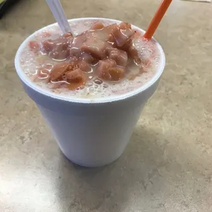 Award winning raspa de guayaba con lechera