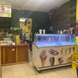 an ice cream shop