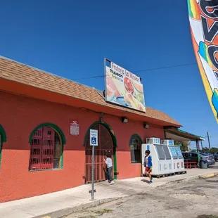 the front of the store