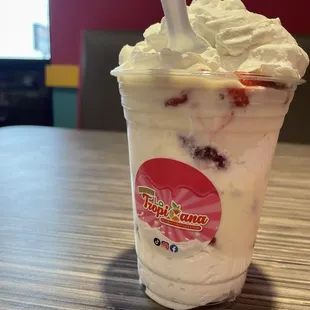 Fresas con crema