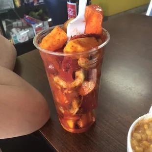 a woman sitting at a table
