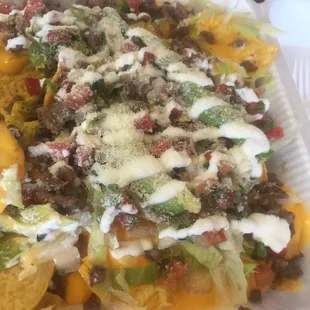 Street nachos with beef &amp; avocado