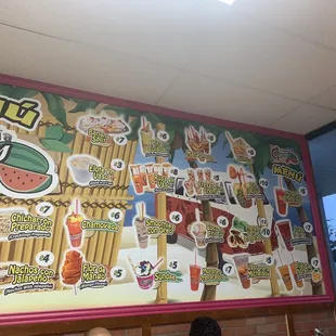 Menu wall