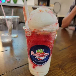 Strawberry Cheesecake Raspado. So good!