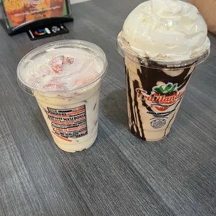 Strawberries and Cream and Oreo shake