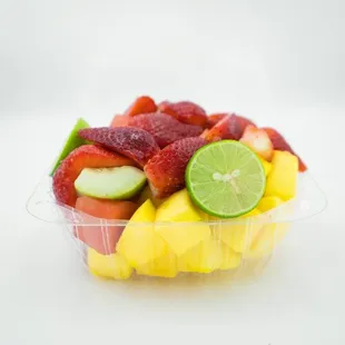 a close up of a fruit bowl