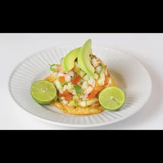 Cured Shrimp Tostada