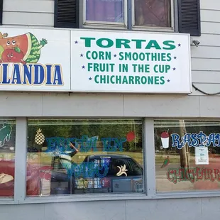 the front of the store