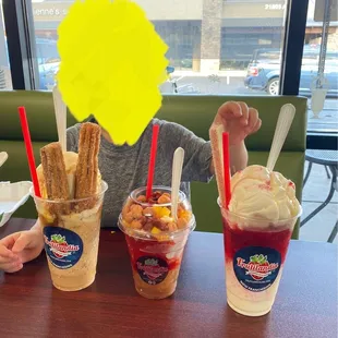 Churro, chamoyada, strawberry! My fav was the churro.