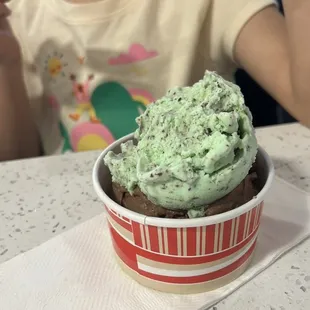 double scoop mint &amp; chocolate