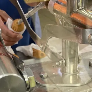 Fillin' up those churros