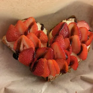 Strawberry and Brie toast
