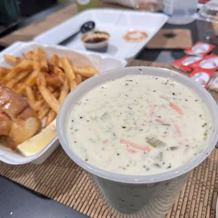 clam chowder with lobster