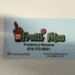 Come try out frutti mas they have real authentic mango and lime ice cream and different flavored paletas