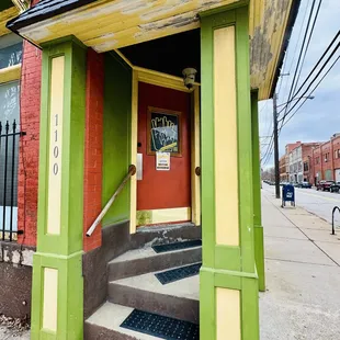 Front entrance to restaurant
