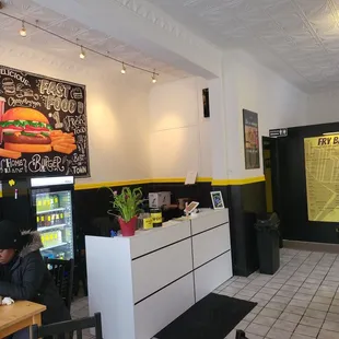 Indoors at the Fry Bar....