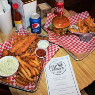 Fish an shrimp plate with the Fry daddy Burger