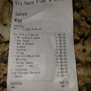 receipt