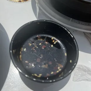 Sauce for the pot stickers very nice flavor