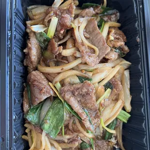 Mongolian beef $13.50 3/5 score