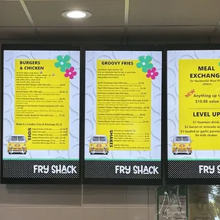 Fry Shack Menu