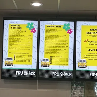 Fry Shack Menu