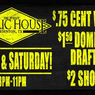 Start your weekend with us