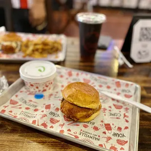 Spicy Butter Fried Chicken Sandwich