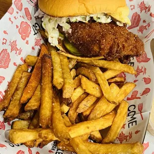 Nashville Fried Chicken Sandwich added House Fries