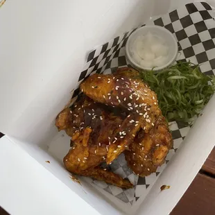 Soy garlic wings