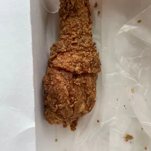 a fried chicken in a box