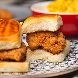 Chicken Littles on our Kids Menu with Fried Chicken &amp; Hawaiian Rolls