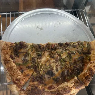 Slow Smoked Texas Brisket Pizza Slice