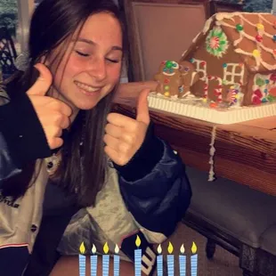 Gingerbread houses are included