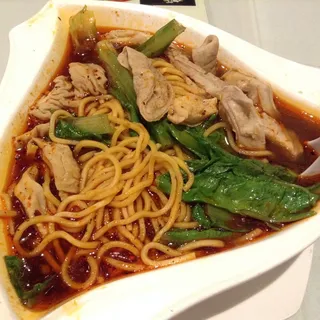 Spicy & Sour Pork Intestine Noodle Soup