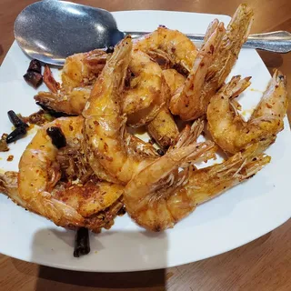 Deep Fried Prawns Sichuan Style