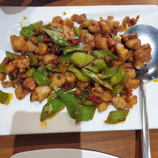 Dry Cooked Chicken, Sichuan Style