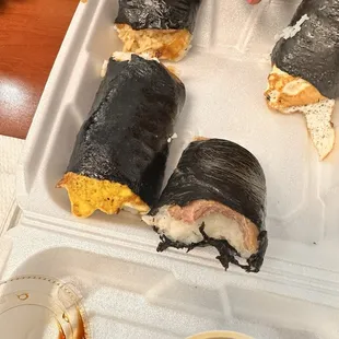 Spam Musubi and Musubi Spam &amp; Eggspam