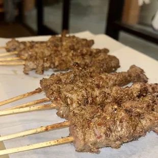 Lamb Kebab and Beef Kebab