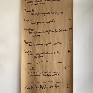 Regular Menu 5/23