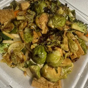 Brussels Sprouts plate - so good!