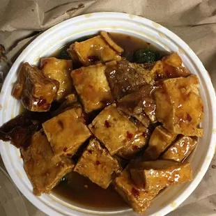 Orange tofu