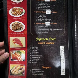 Updated menu as of December 29, 2024.