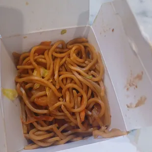 a box of noodles