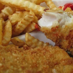 a shot of the flaky interior (note also the crunchy, crispy exterior)