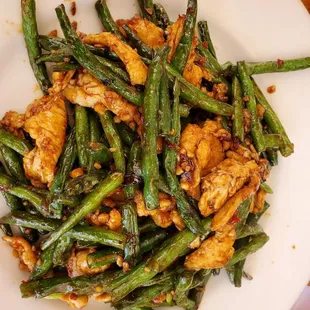 Chicken with string beans